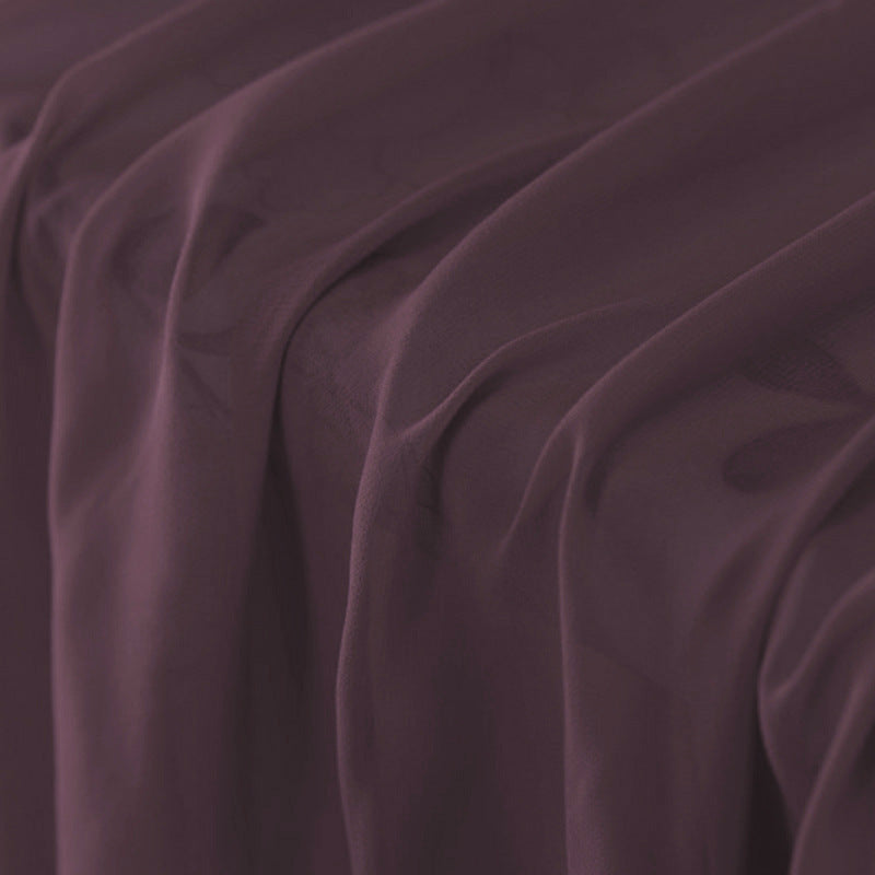 96 Colors! 55'' Wide 10MM Solid Color Thin Silk Georgette Fabric by Yard for Summer one-piece dress Shirt Clothes DIY Sewing Material F071