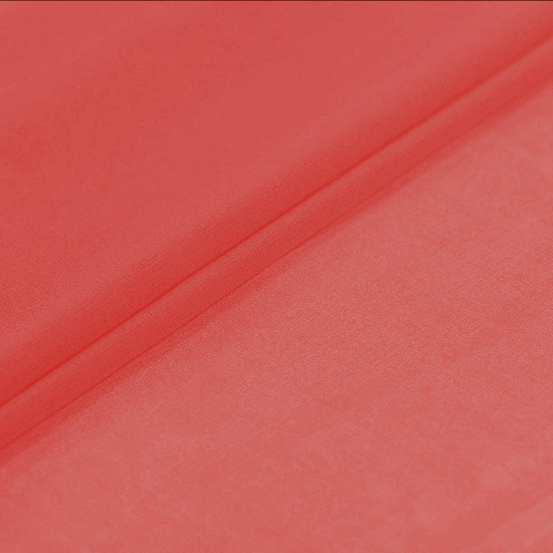 96 Colors! 55'' Wide 10MM Solid Color Thin Silk Georgette Fabric by Yard for Summer one-piece dress Shirt Clothes DIY Sewing Material F071