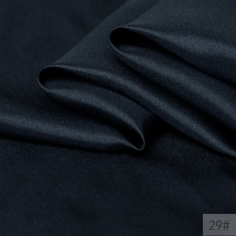 40Colors!45'' Wide 8MM Thin Solid Color Silk Fabric for Summer Dress Cheongsam Pants Pajamas Thin Silk Fabric by Yard DIY Sewing Material F129