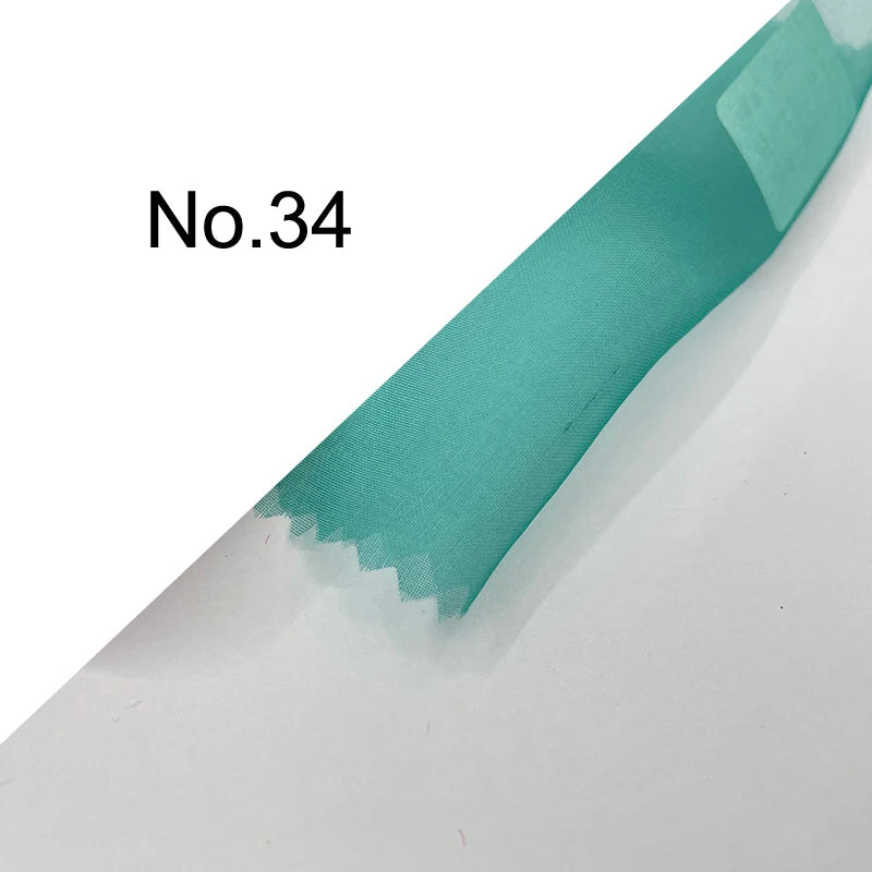 35Colors Available!43'' Wide 6MM Solid Color Silk Organza Fabric for Bubble Dress DIY Clothing Stiff Thin Fabric DIY Sewing Material F112