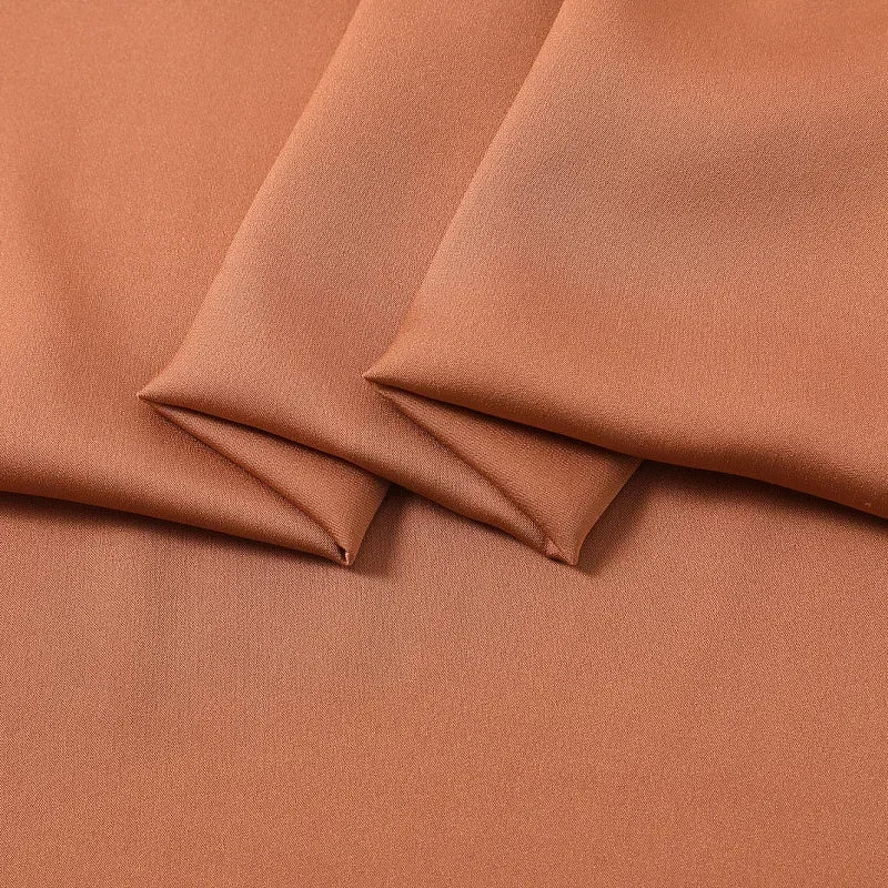 17Colors!55'' Wide 19MM Dyed Solid Color Stretch Silk Fabric for DIY Sewing Summer Dress Shirt Clothes Cheongsam Pants Y005