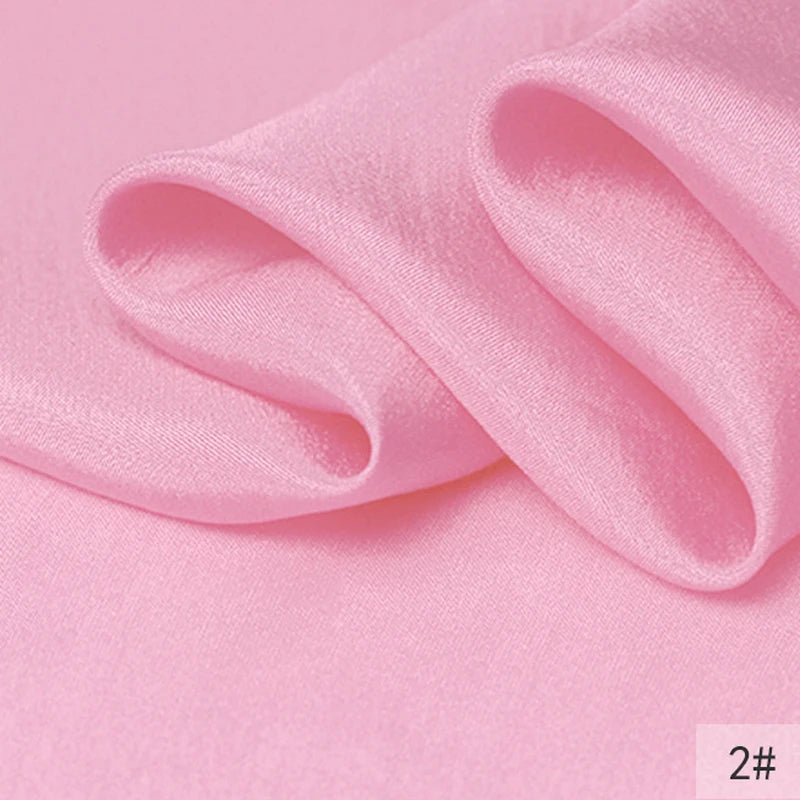 40Colors!45'' Wide 8MM Thin Solid Color Silk Fabric for Summer Dress Cheongsam Pants Pajamas Thin Silk Fabric by Yard DIY Sewing Material F129