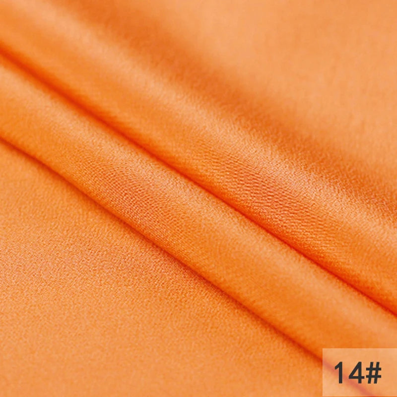 44Colors!114CM Wide 16MM Solid Color Silk Crepe de Chine Fabric for Summer Spring Dress Cheongsam Thin Soft Silk Fabric DIY Sewing Material F119