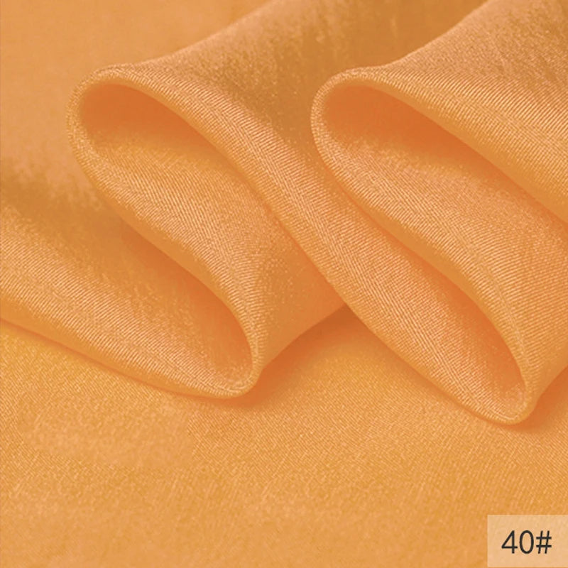 40Colors!45'' Wide 8MM Thin Solid Color Silk Fabric for Summer Dress Cheongsam Pants Pajamas Thin Silk Fabric by Yard DIY Sewing Material F129