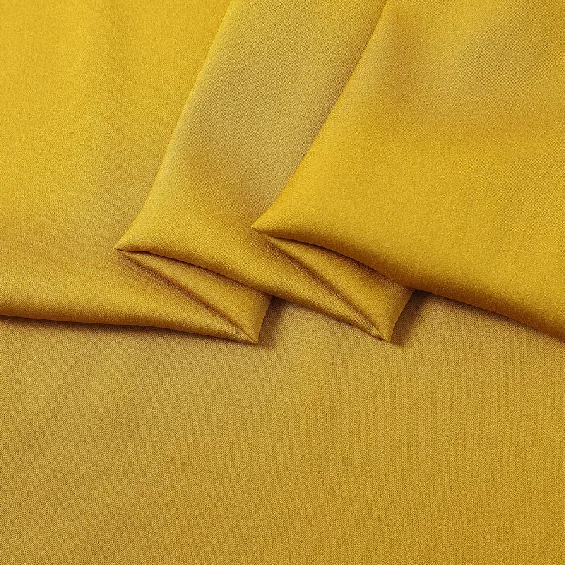 17Colors!55'' Wide 19MM Dyed Solid Color Stretch Silk Fabric for DIY Sewing Summer Dress Shirt Clothes Cheongsam Pants Y005