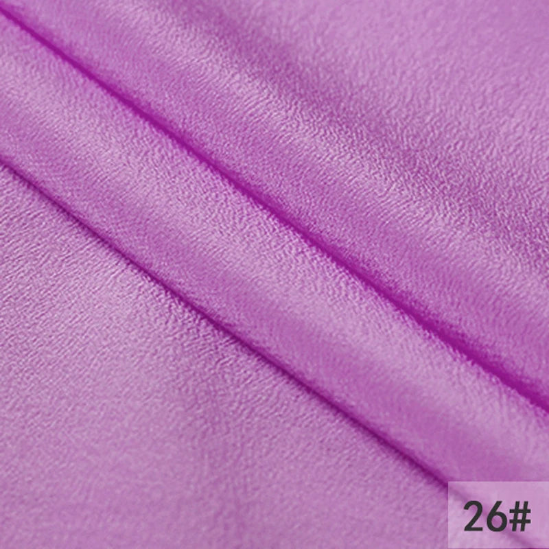 44Colors!114CM Wide 16MM Solid Color Silk Crepe de Chine Fabric for Summer Spring Dress Cheongsam Thin Soft Silk Fabric DIY Sewing Material F119