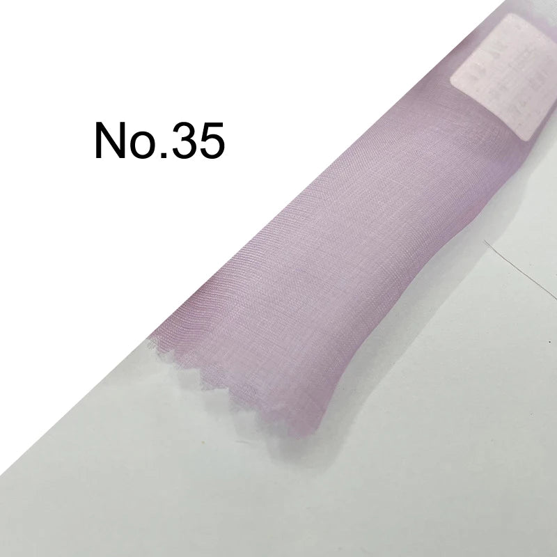 35Colors Available!43'' Wide 6MM Solid Color Silk Organza Fabric for Bubble Dress DIY Clothing Stiff Thin Fabric DIY Sewing Material F112