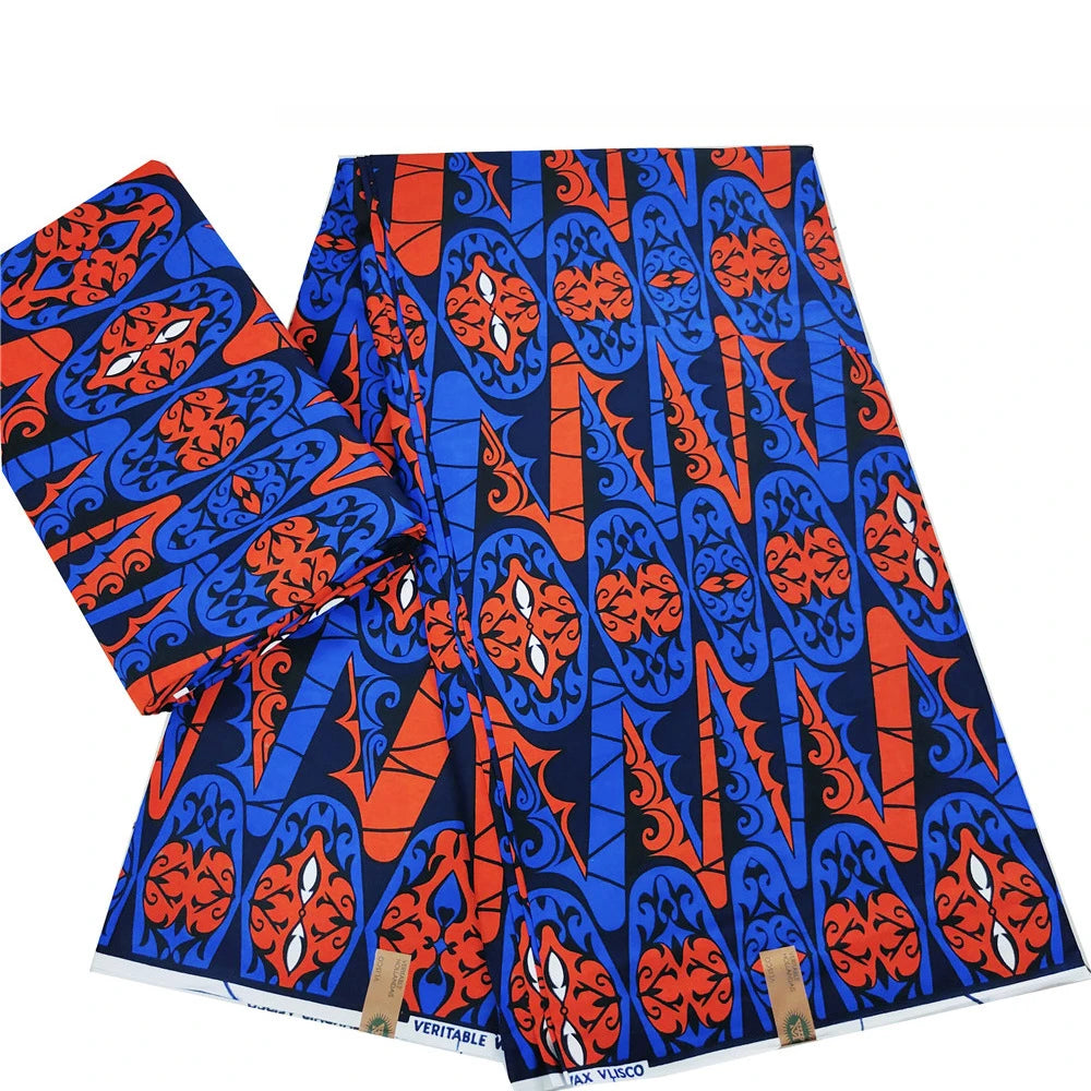 14 Patterns Prints,100% Cotton Wax Batik Fabric with African Style for Sewing Summer Clothing Sofa Curtains-6 Yards Long R1116