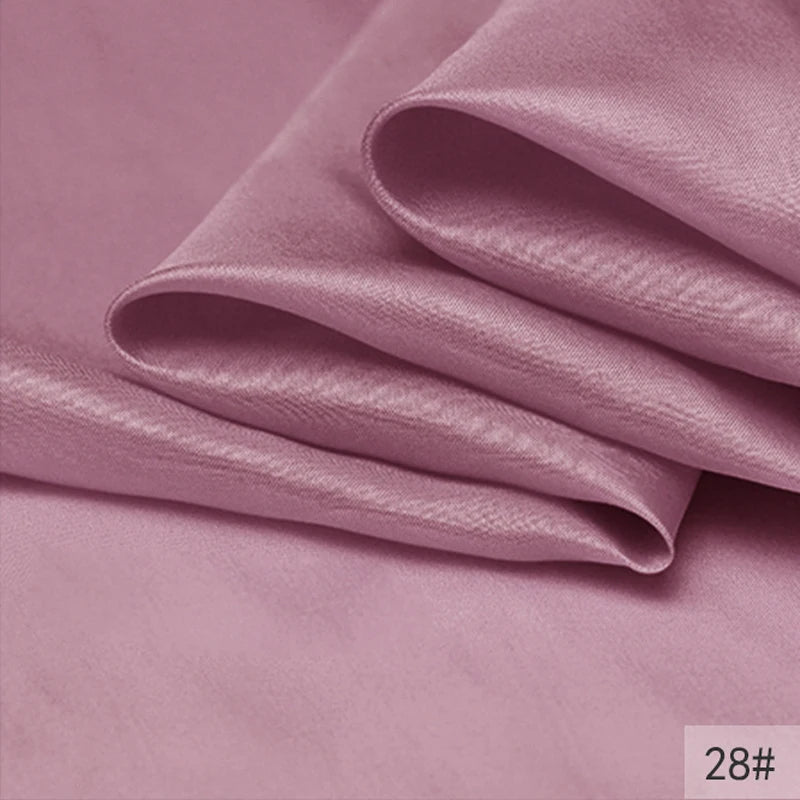 40Colors!45'' Wide 8MM Thin Solid Color Silk Fabric for Summer Dress Cheongsam Pants Pajamas Thin Silk Fabric by Yard DIY Sewing Material F129