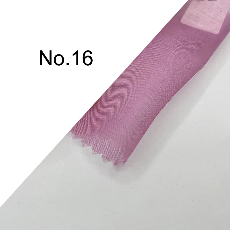 35Colors Available!43'' Wide 6MM Solid Color Silk Organza Fabric for Bubble Dress DIY Clothing Stiff Thin Fabric DIY Sewing Material F112