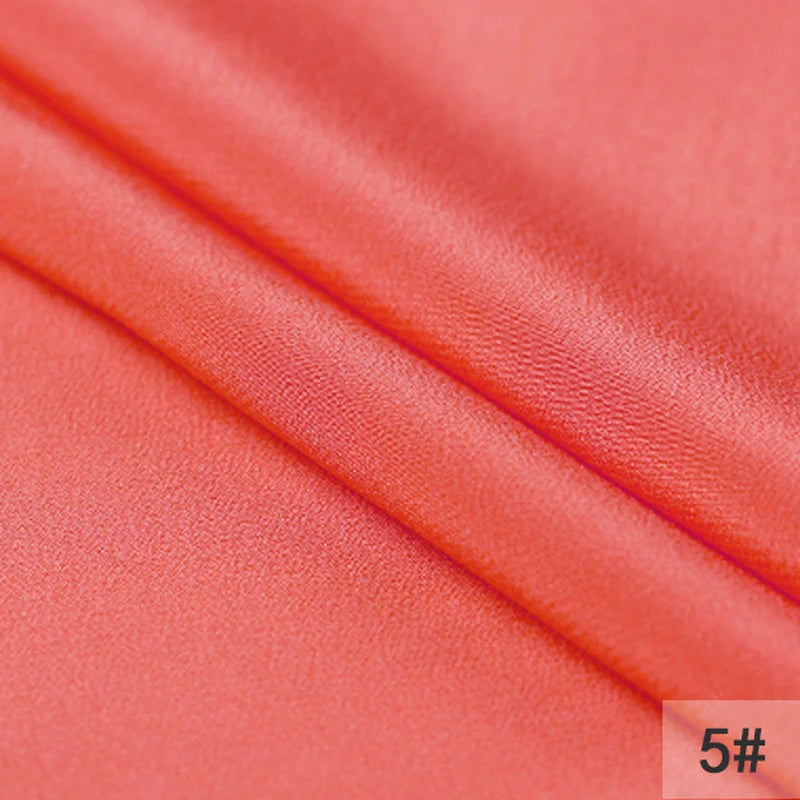 44Colors!114CM Wide 16MM Solid Color Silk Crepe de Chine Fabric for Summer Spring Dress Cheongsam Thin Soft Silk Fabric DIY Sewing Material F119
