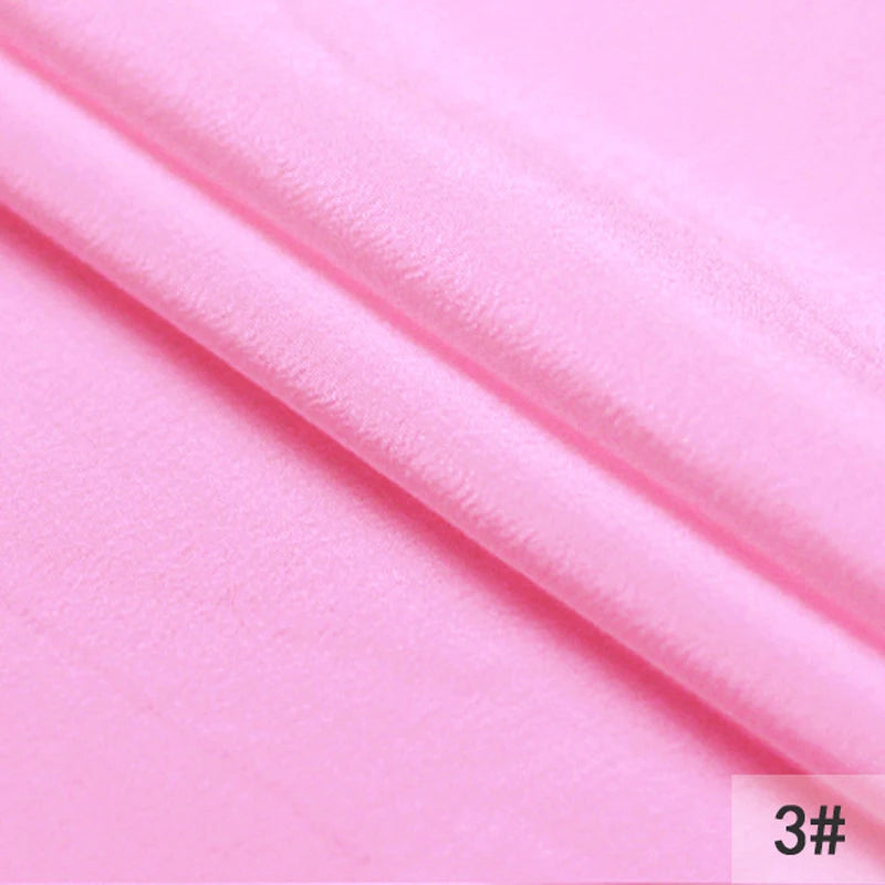 44Colors!114CM Wide 16MM Solid Color Silk Crepe de Chine Fabric for Summer Spring Dress Cheongsam Thin Soft Silk Fabric DIY Sewing Material F119