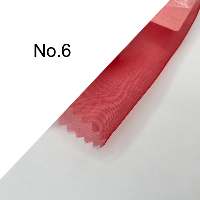 35Colors Available!43'' Wide 6MM Solid Color Silk Organza Fabric for Bubble Dress DIY Clothing Stiff Thin Fabric DIY Sewing Material F112