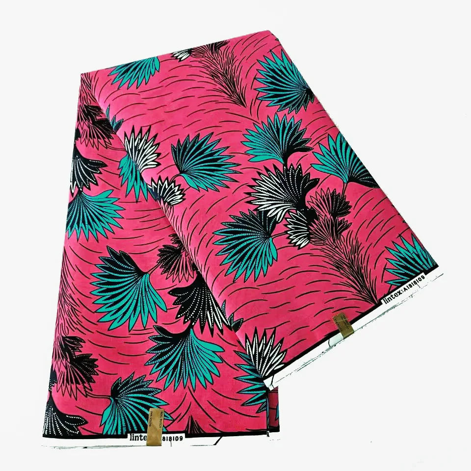 10Patterns Prints Cotton African Style Wax Batik Fabric, 6 Yards Long,Cotton Fabric Material for DIY Sewing Summer Clothing Curtains R910