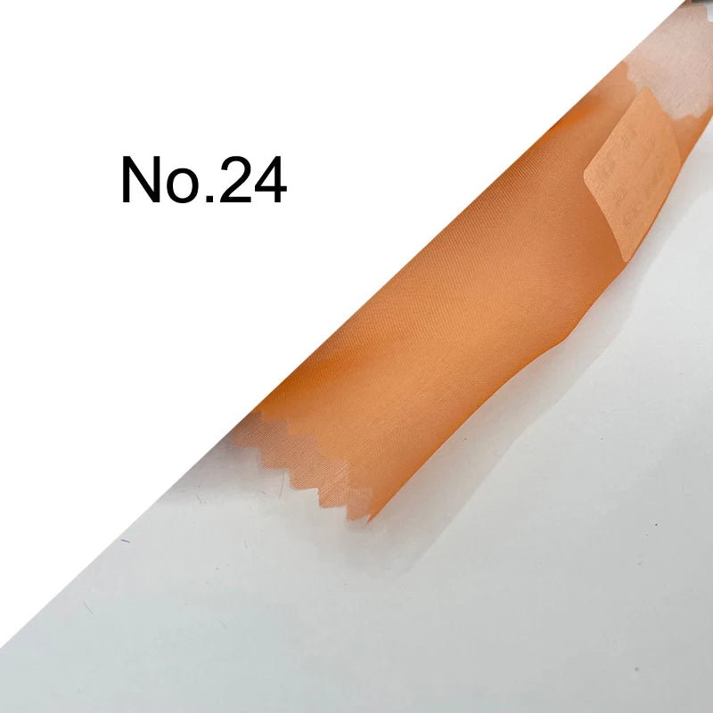 35Colors Available!43'' Wide 6MM Solid Color Silk Organza Fabric for Bubble Dress DIY Clothing Stiff Thin Fabric DIY Sewing Material F112