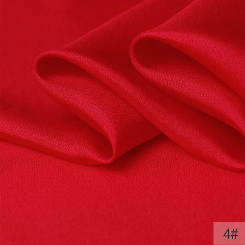 40Colors!45'' Wide 8MM Thin Solid Color Silk Fabric for Summer Dress Cheongsam Pants Pajamas Thin Silk Fabric by Yard DIY Sewing Material F129