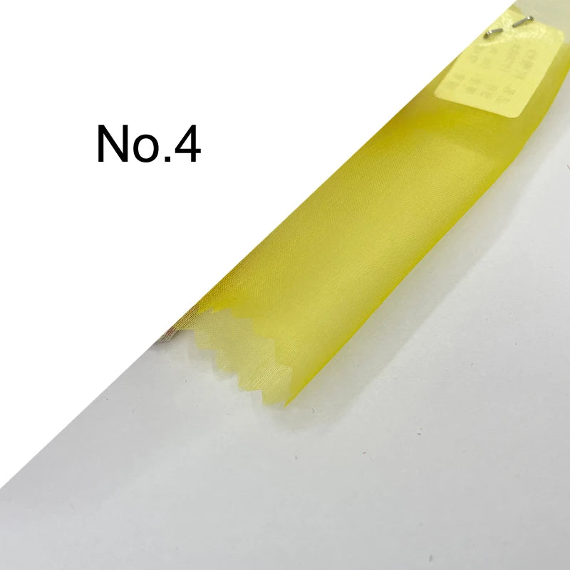 35Colors Available!43'' Wide 6MM Solid Color Silk Organza Fabric for Bubble Dress DIY Clothing Stiff Thin Fabric DIY Sewing Material F112