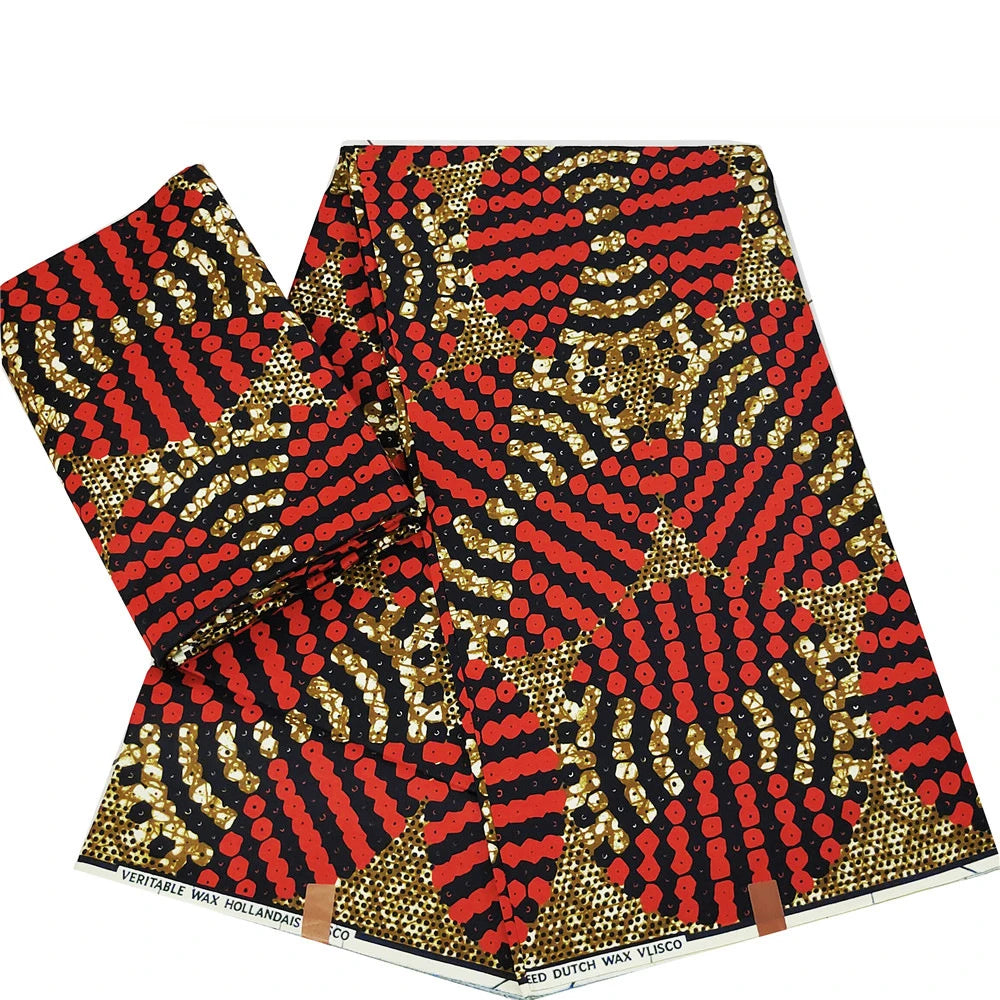 14 Patterns Prints,100% Cotton Wax Batik Fabric with African Style for Sewing Summer Clothing Sofa Curtains-6 Yards Long R1116