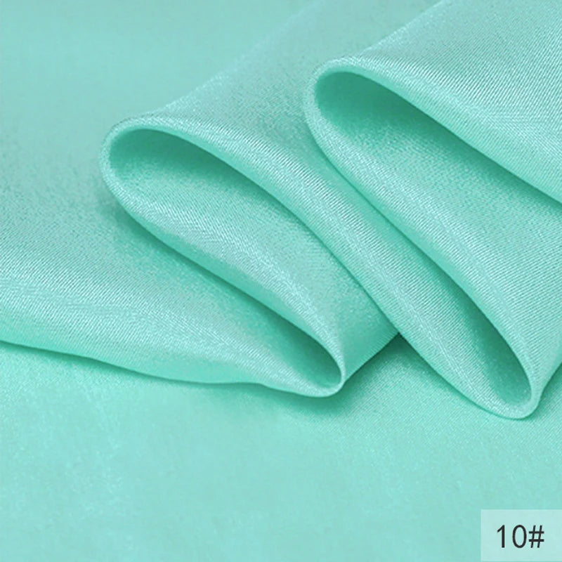 40Colors!45'' Wide 8MM Thin Solid Color Silk Fabric for Summer Dress Cheongsam Pants Pajamas Thin Silk Fabric by Yard DIY Sewing Material F129