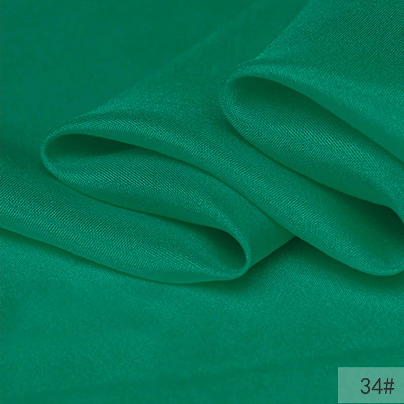 40Colors!45'' Wide 8MM Thin Solid Color Silk Fabric for Summer Dress Cheongsam Pants Pajamas Thin Silk Fabric by Yard DIY Sewing Material F129