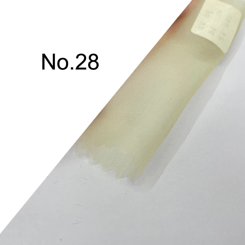 35Colors Available!43'' Wide 6MM Solid Color Silk Organza Fabric for Bubble Dress DIY Clothing Stiff Thin Fabric DIY Sewing Material F112