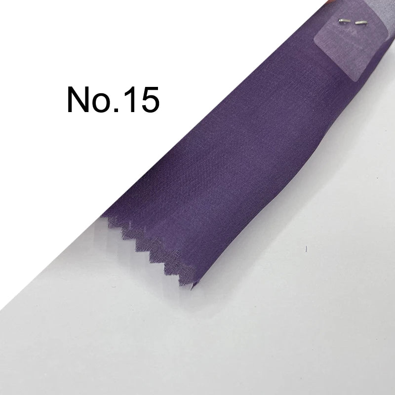 35Colors Available!43'' Wide 6MM Solid Color Silk Organza Fabric for Bubble Dress DIY Clothing Stiff Thin Fabric DIY Sewing Material F112