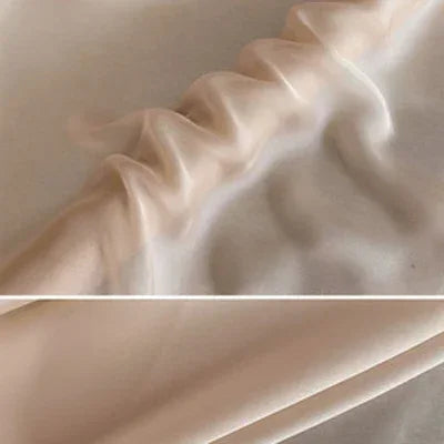 12Colors Available 55'' Wide 6MM Solid Color Thin Silk Chiffon Fabric Summer Dress Scarf by 1 Yard DIY Sewing Material X056