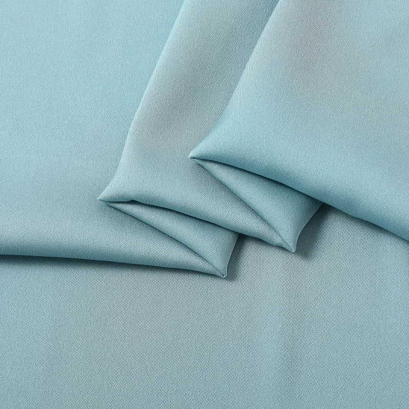 17Colors!55'' Wide 19MM Dyed Solid Color Stretch Silk Fabric for DIY Sewing Summer Dress Shirt Clothes Cheongsam Pants Y005
