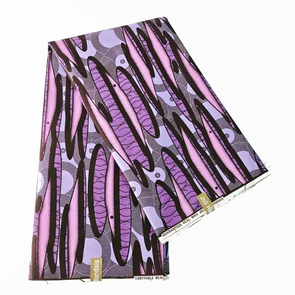 10Patterns Prints Cotton African Style Wax Batik Fabric, 6 Yards Long,Cotton Fabric Material for DIY Sewing Summer Clothing Curtains R910