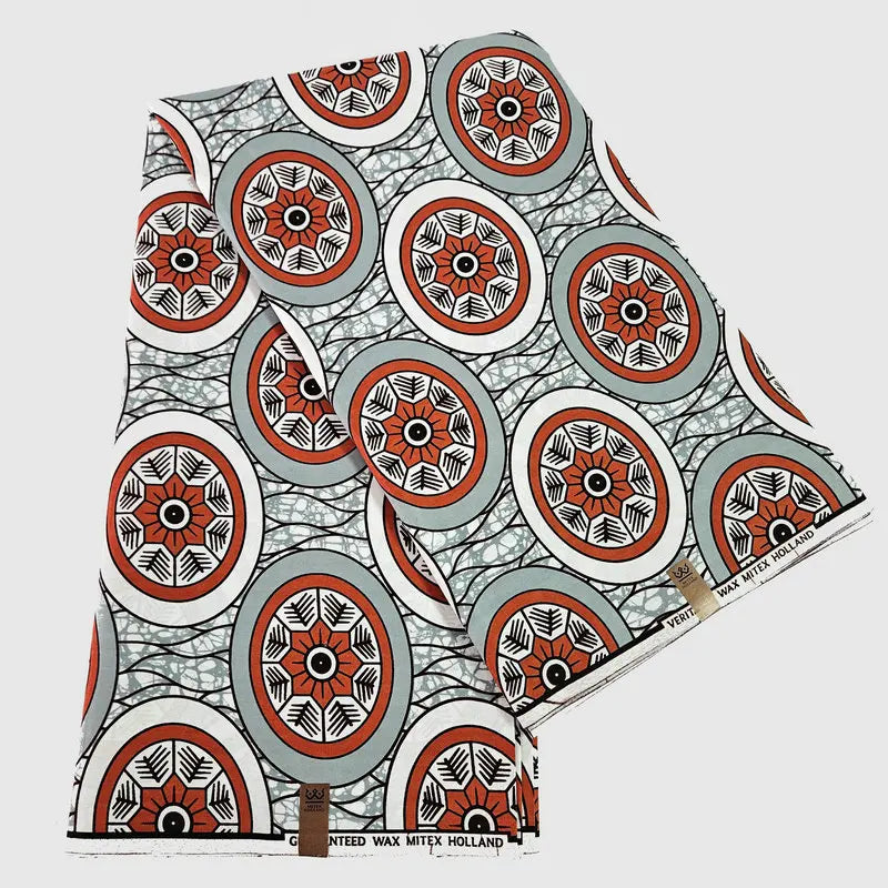 10Patterns Prints Cotton African Style Wax Batik Fabric, 6 Yards Long,Cotton Fabric Material for DIY Sewing Summer Clothing Curtains R910