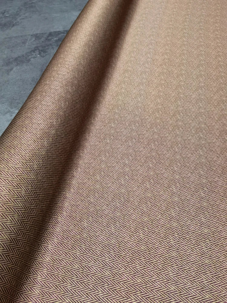 55'' Wide 20MM Thickness Printed Stretch Coffee Color Twill Silk Fabric by Yard for DIY Sewing Summer Spring Plants Blouse Dress Cheongsam Silk Material D1210
