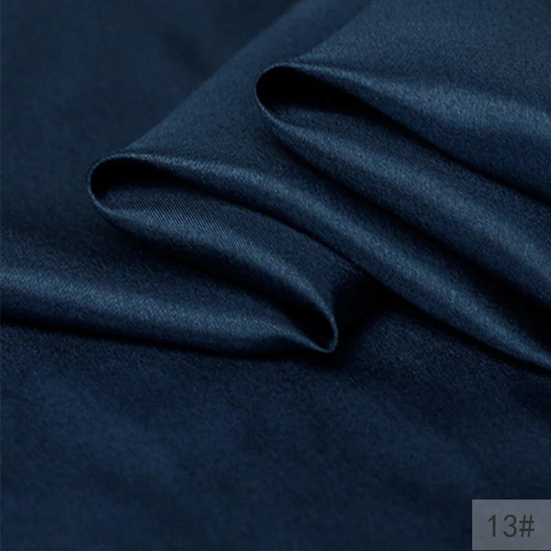 40Colors!45'' Wide 8MM Thin Solid Color Silk Fabric for Summer Dress Cheongsam Pants Pajamas Thin Silk Fabric by Yard DIY Sewing Material F129