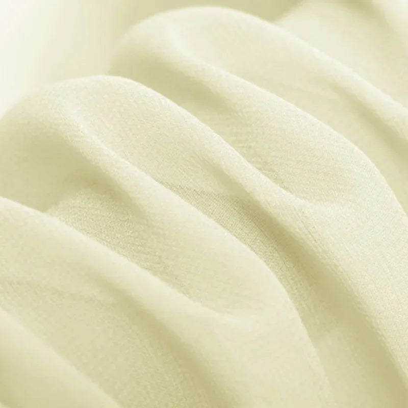96 Colors! 55'' Wide 10MM Solid Color Thin Silk Georgette Fabric by Yard for Summer one-piece dress Shirt Clothes DIY Sewing Material F071