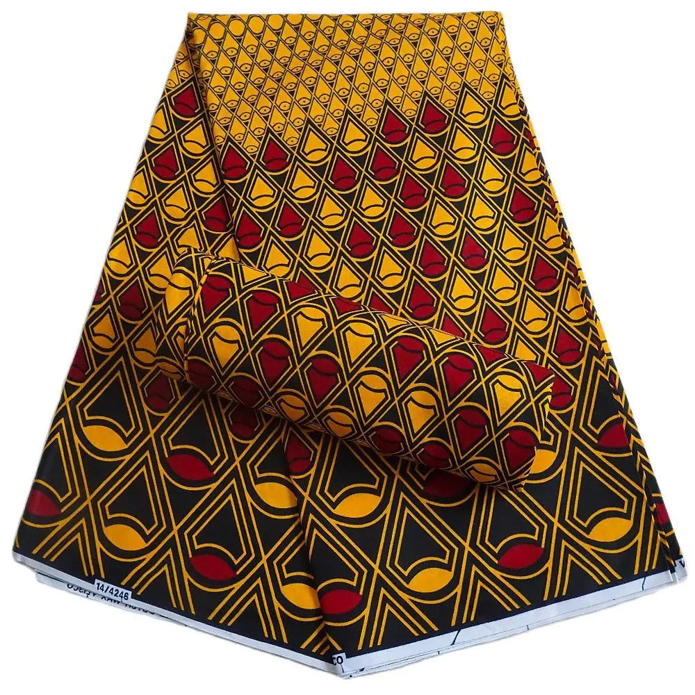 7 Patterns Prints,African Wax Batik Fabric for Summer Spring Clothes and Cushions Sofa,DIY Sewing Cotton Material-6 Yards R1114