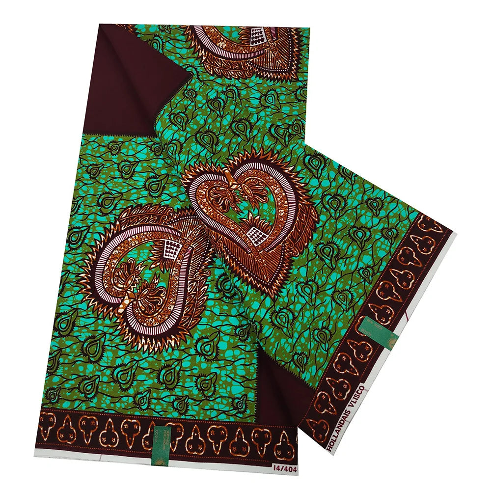 16Patterns Geometry Plants Print,African Wax Fabric for Summer Clothing-100% Cotton Batik Material,6 Yards Long,115CM Wide R1064