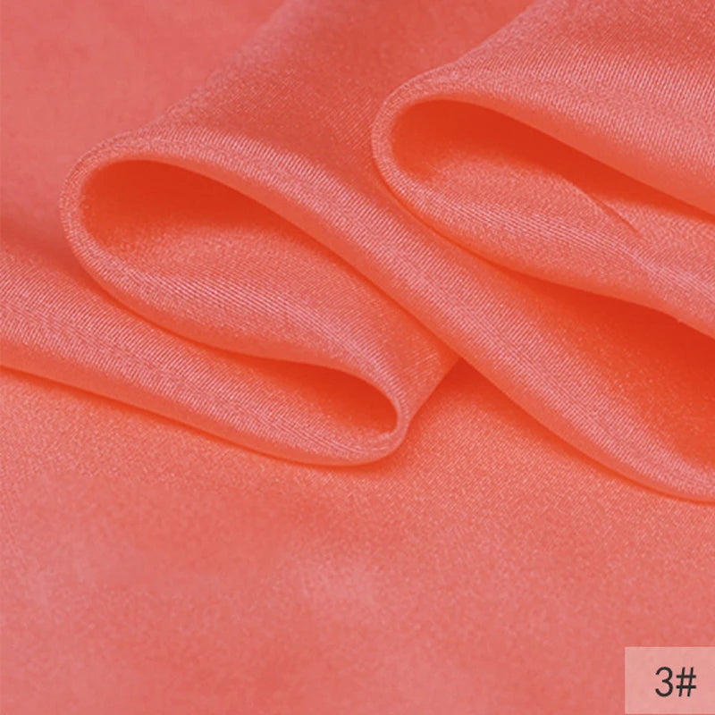 40Colors!45'' Wide 8MM Thin Solid Color Silk Fabric for Summer Dress Cheongsam Pants Pajamas Thin Silk Fabric by Yard DIY Sewing Material F129