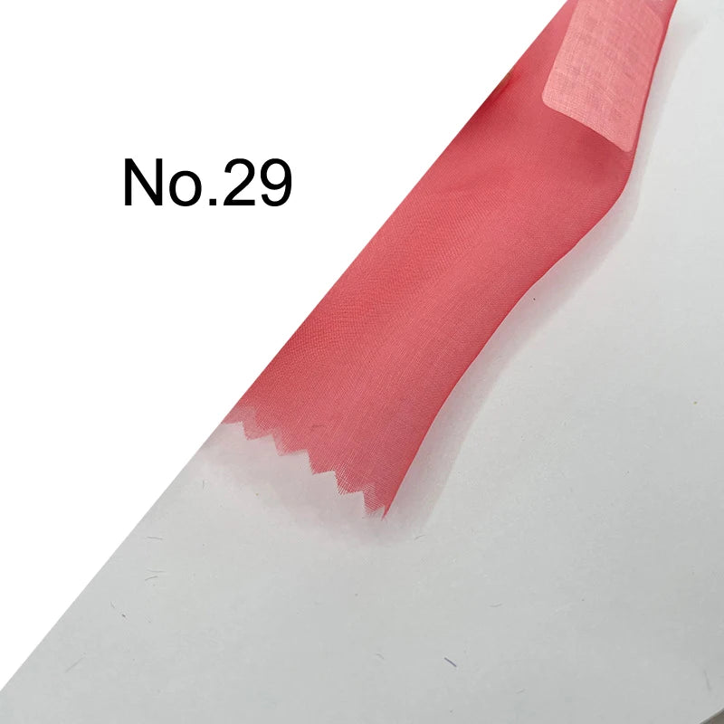35Colors Available!43'' Wide 6MM Solid Color Silk Organza Fabric for Bubble Dress DIY Clothing Stiff Thin Fabric DIY Sewing Material F112