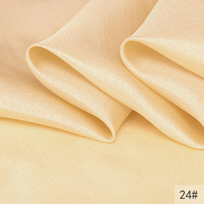 40Colors!45'' Wide 8MM Thin Solid Color Silk Fabric for Summer Dress Cheongsam Pants Pajamas Thin Silk Fabric by Yard DIY Sewing Material F129