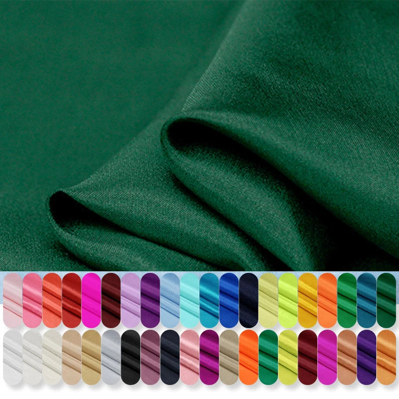 40Colors!45'' Wide 8MM Thin Solid Color Silk Fabric for Summer Dress Cheongsam Pants Pajamas Thin Silk Fabric by Yard DIY Sewing Material F129