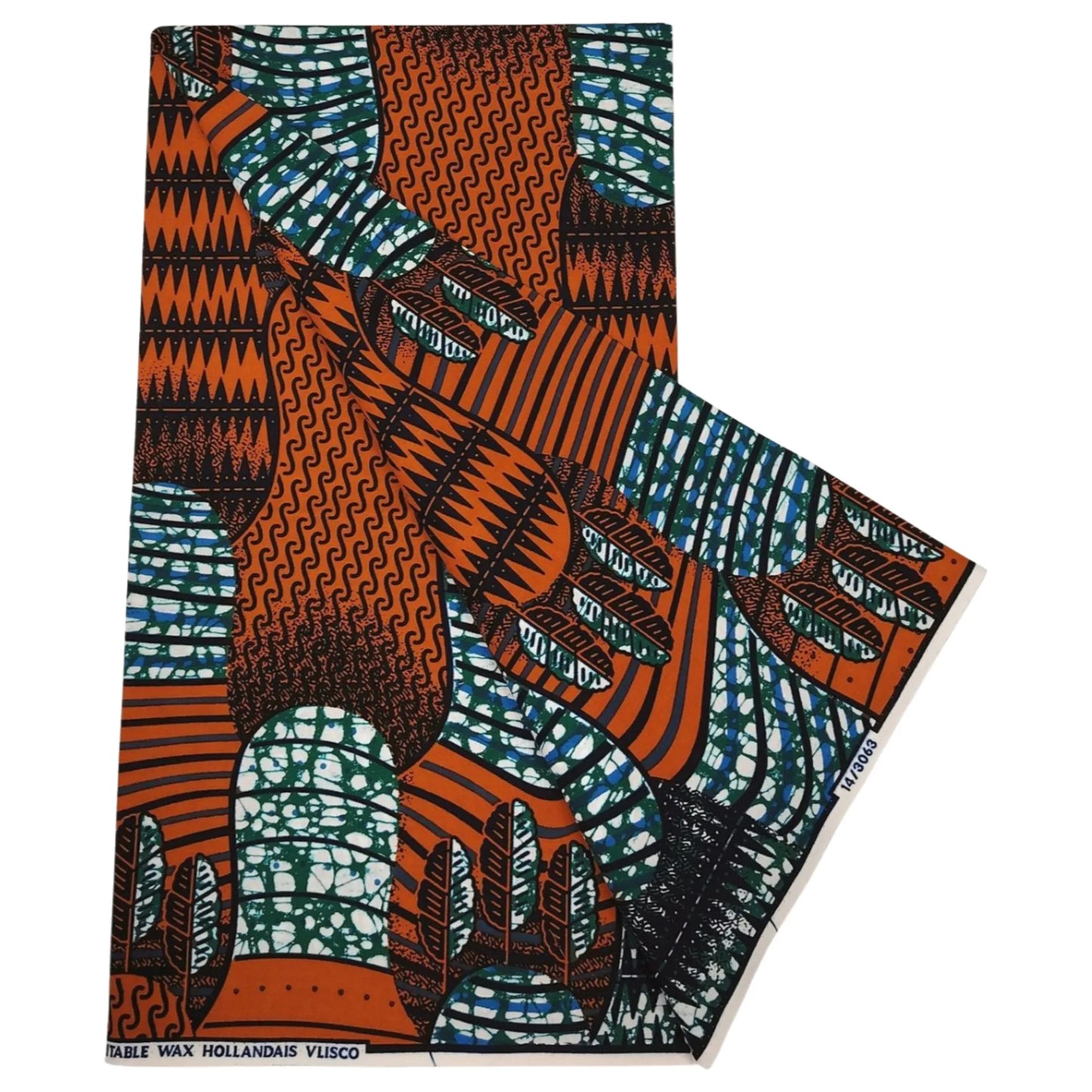African Geometry Printed Batik Cotton Fabric,Yellow Red Wax Fabric for Cushion Clothes Curtain,6 Yards Long x 115cm Width R746