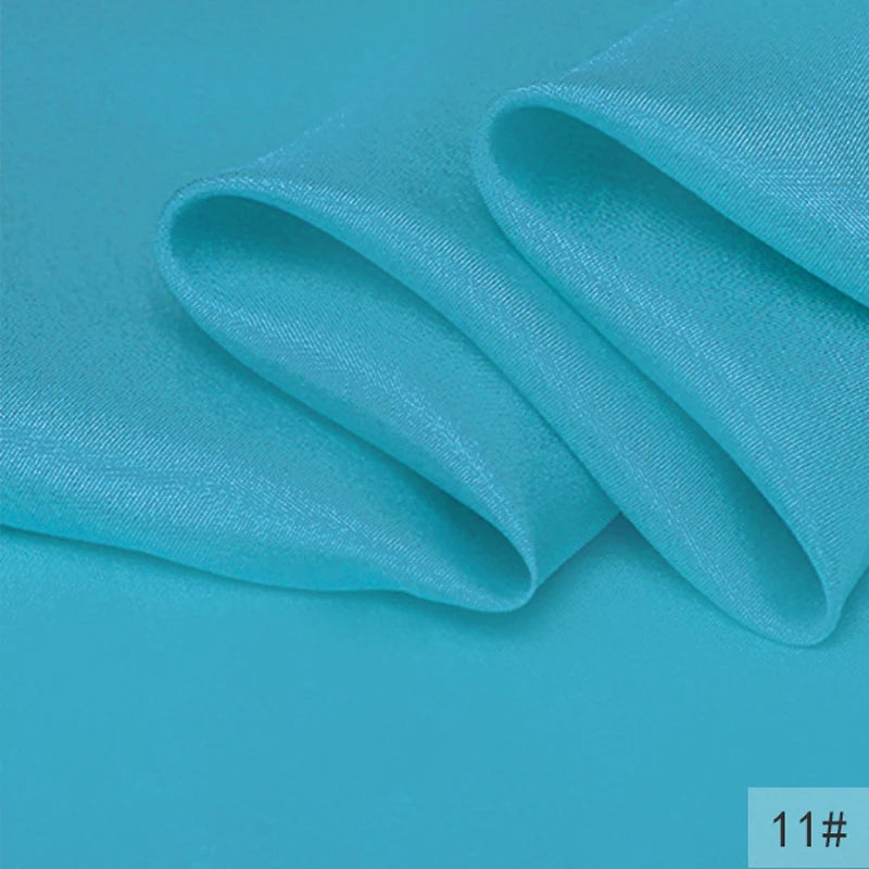 40Colors!45'' Wide 8MM Thin Solid Color Silk Fabric for Summer Dress Cheongsam Pants Pajamas Thin Silk Fabric by Yard DIY Sewing Material F129