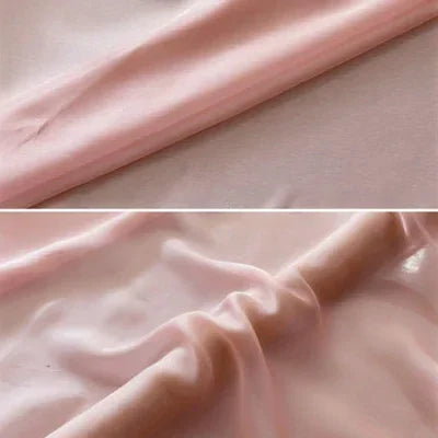 12Colors Available 55'' Wide 6MM Solid Color Thin Silk Chiffon Fabric Summer Dress Scarf by 1 Yard DIY Sewing Material X056