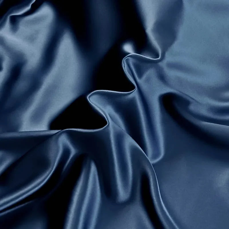 45'' Wide 16MM Solid Color Silk Crepe Plain Fabric by Yard for Summer Spring Red Blue White Dress Shirt Clothes Cheongsam Pajamas DIY Sewing Material SC019