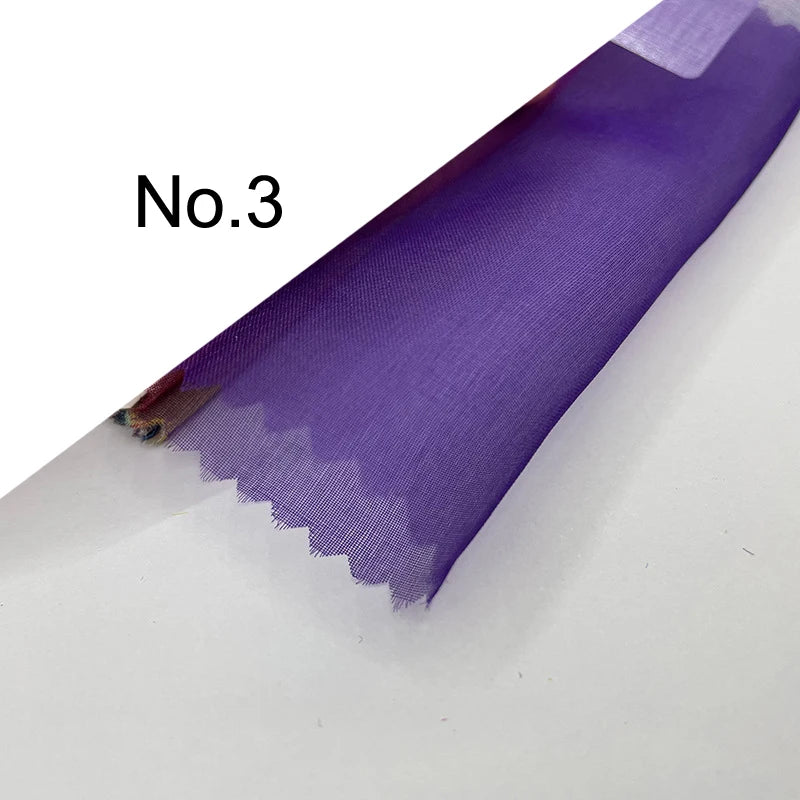 35Colors Available!43'' Wide 6MM Solid Color Silk Organza Fabric for Bubble Dress DIY Clothing Stiff Thin Fabric DIY Sewing Material F112