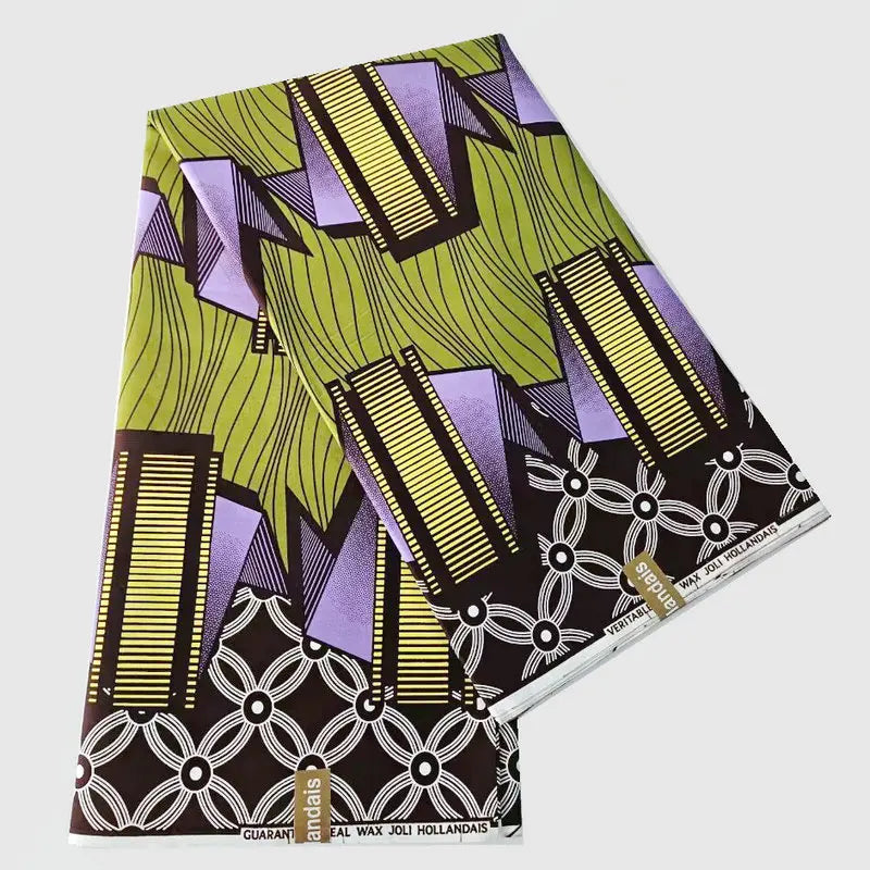 African Style Printed Wax Batik Cotton Fabric,Summer Spring Fabric for Geometric Design DIY Sewing Clothing Curtain Sofa R847