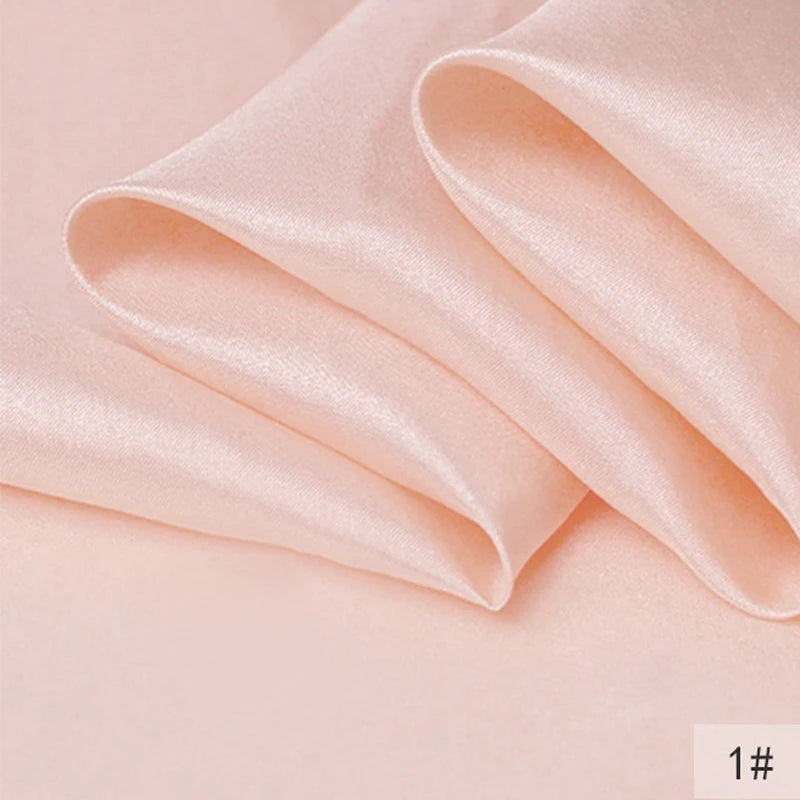 40Colors!45'' Wide 8MM Thin Solid Color Silk Fabric for Summer Dress Cheongsam Pants Pajamas Thin Silk Fabric by Yard DIY Sewing Material F129