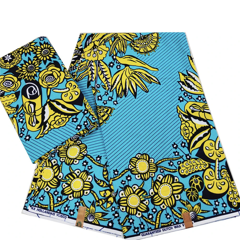 14 Patterns Prints,100% Cotton Wax Batik Fabric with African Style for Sewing Summer Clothing Sofa Curtains-6 Yards Long R1116