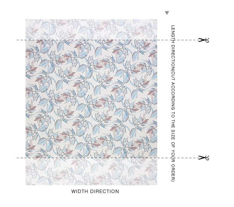 Floarl Printed Silk Fabric with Spandex and Elastic Stretch for Dressmaking Cheongsam 55'' Wide 19MM Thickness DIY Sewing Silk Fabric Material D1353