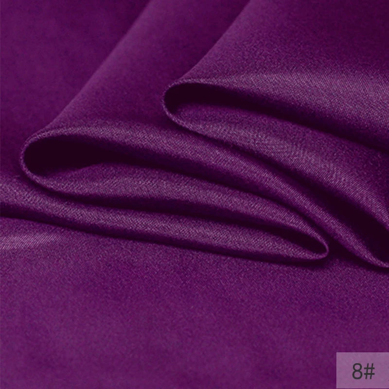 40Colors!45'' Wide 8MM Thin Solid Color Silk Fabric for Summer Dress Cheongsam Pants Pajamas Thin Silk Fabric by Yard DIY Sewing Material F129