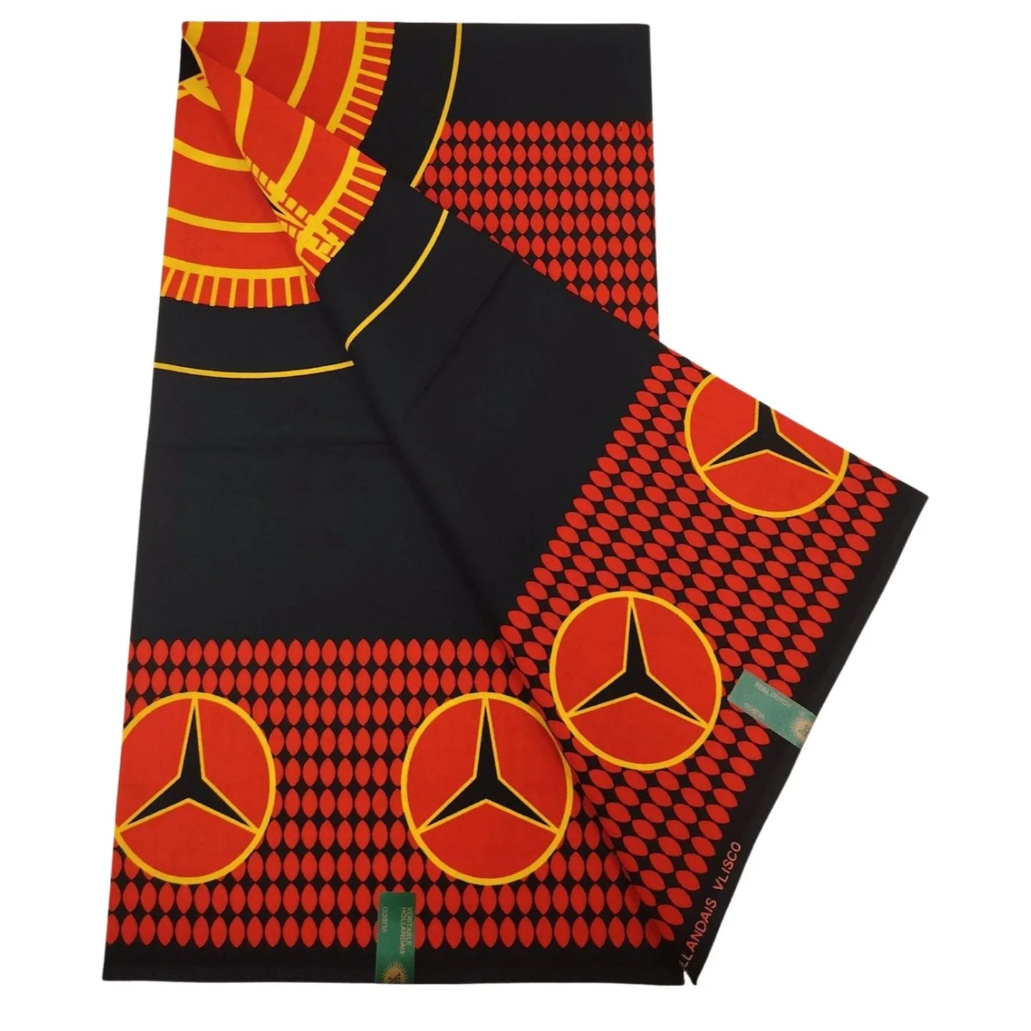 3 Patterns Printed Black African Batik Cotton Fabric,24x24 Yarns,6 Yards Long 45'' Wide,Perfect for DIY Sewing Cushions Sofa Clothes R1177